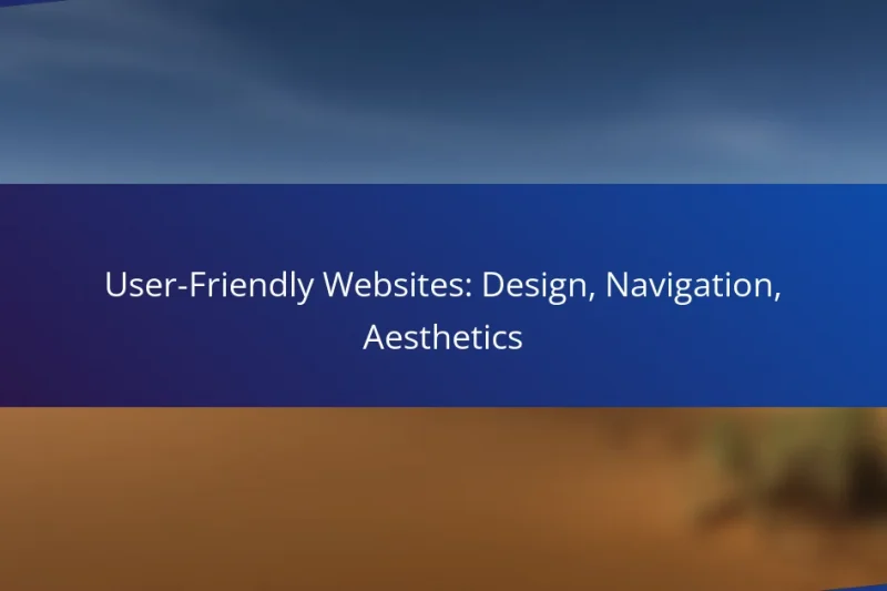 User-Friendly Websites: Design, Navigation, Aesthetics